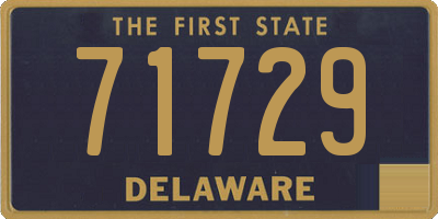 DE license plate 71729