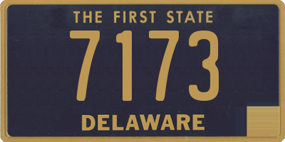 DE license plate 7173