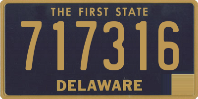 DE license plate 717316
