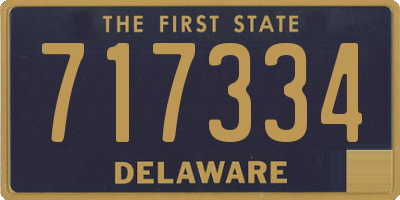 DE license plate 717334