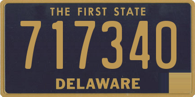 DE license plate 717340