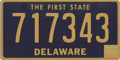 DE license plate 717343