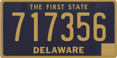DE license plate 717356