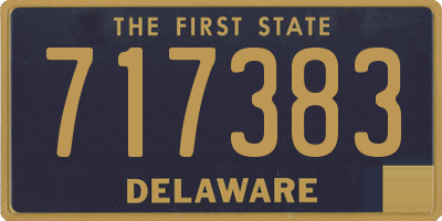 DE license plate 717383