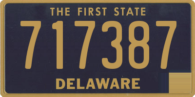 DE license plate 717387