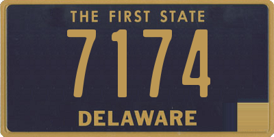 DE license plate 7174