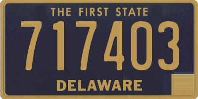 DE license plate 717403