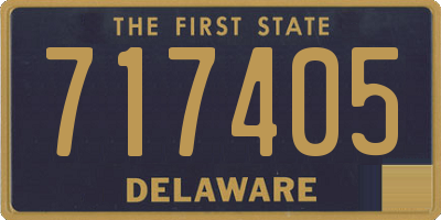 DE license plate 717405