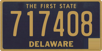 DE license plate 717408