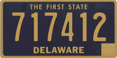 DE license plate 717412