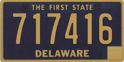 DE license plate 717416