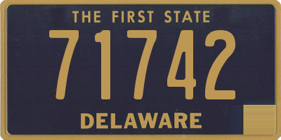 DE license plate 71742