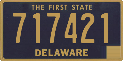 DE license plate 717421