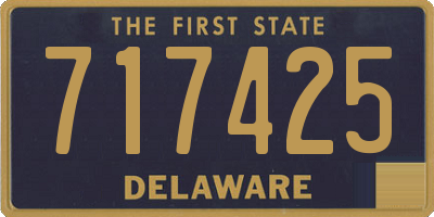 DE license plate 717425