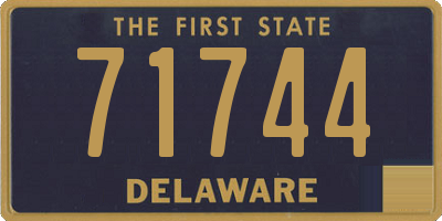 DE license plate 71744