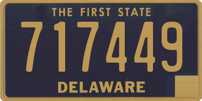 DE license plate 717449