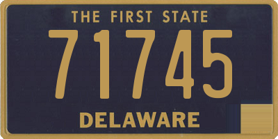 DE license plate 71745