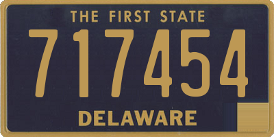 DE license plate 717454
