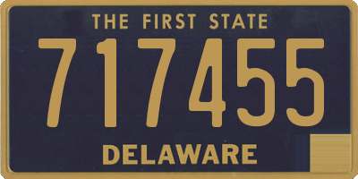 DE license plate 717455