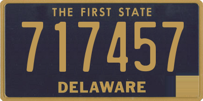 DE license plate 717457