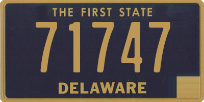 DE license plate 71747