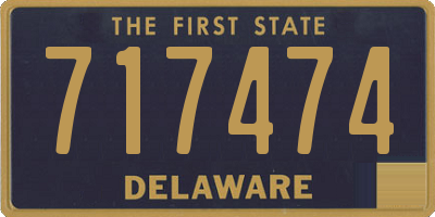 DE license plate 717474
