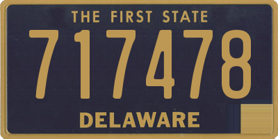 DE license plate 717478
