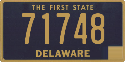 DE license plate 71748