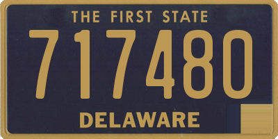 DE license plate 717480