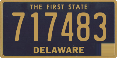 DE license plate 717483