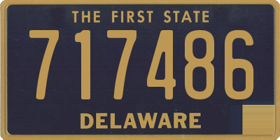 DE license plate 717486