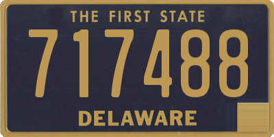 DE license plate 717488
