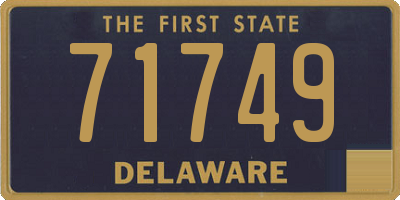 DE license plate 71749