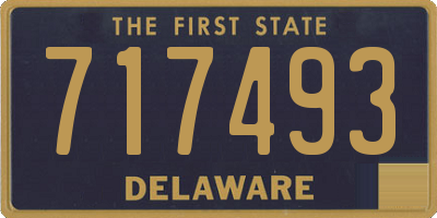 DE license plate 717493