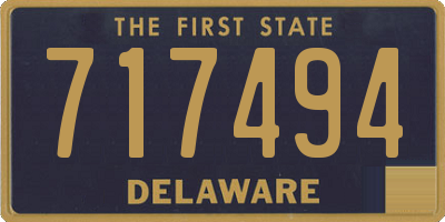 DE license plate 717494