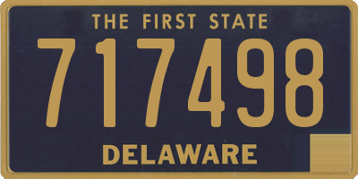 DE license plate 717498
