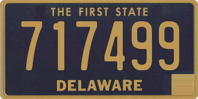 DE license plate 717499