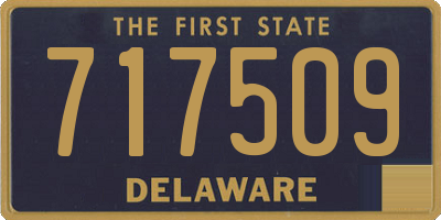 DE license plate 717509