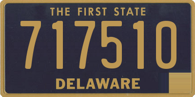 DE license plate 717510