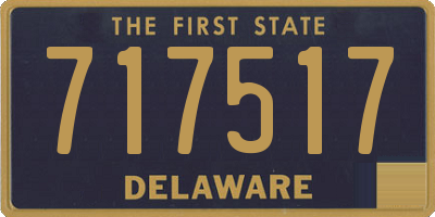 DE license plate 717517