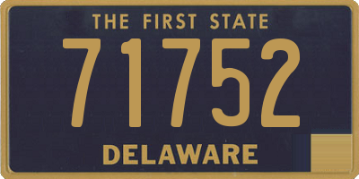 DE license plate 71752