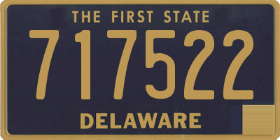 DE license plate 717522