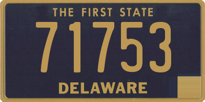 DE license plate 71753