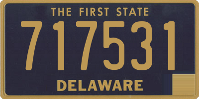 DE license plate 717531