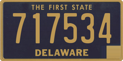 DE license plate 717534
