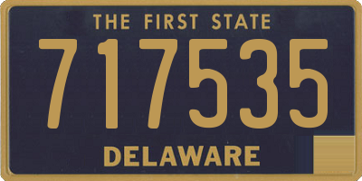 DE license plate 717535