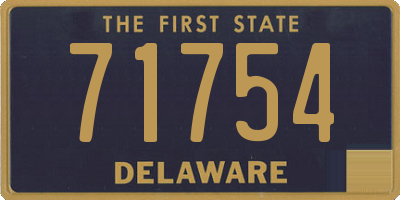DE license plate 71754