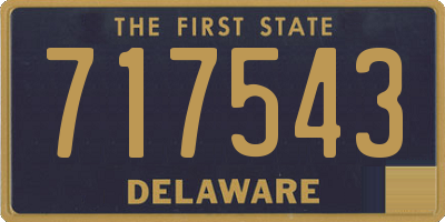 DE license plate 717543