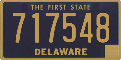 DE license plate 717548