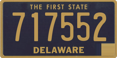 DE license plate 717552